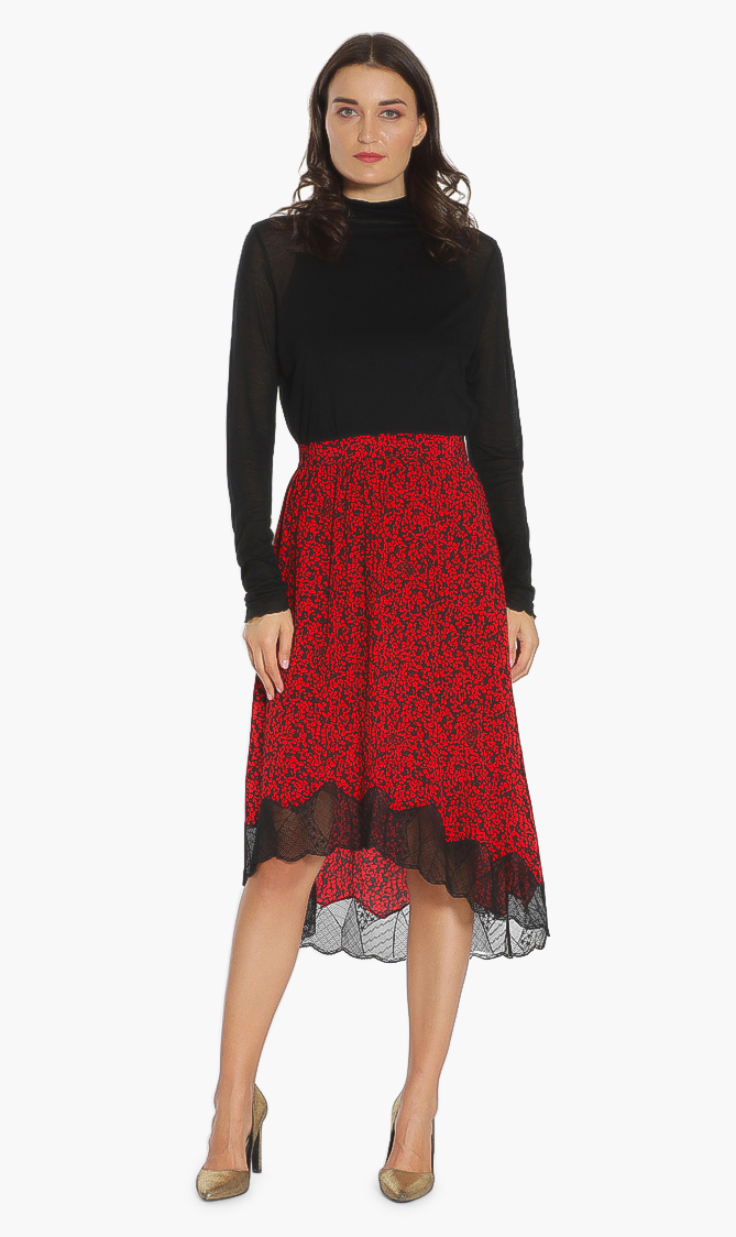 

Zadig & Voltaire Joslin Floral Print Midi Skirt