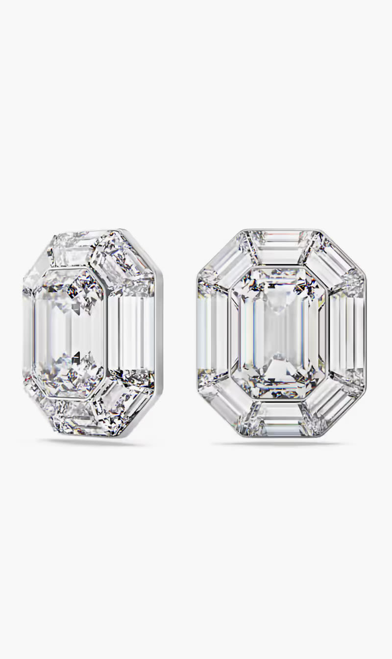 

Swarovski Silver Lucent Clip Earrings for Women | The Deal Outlet
