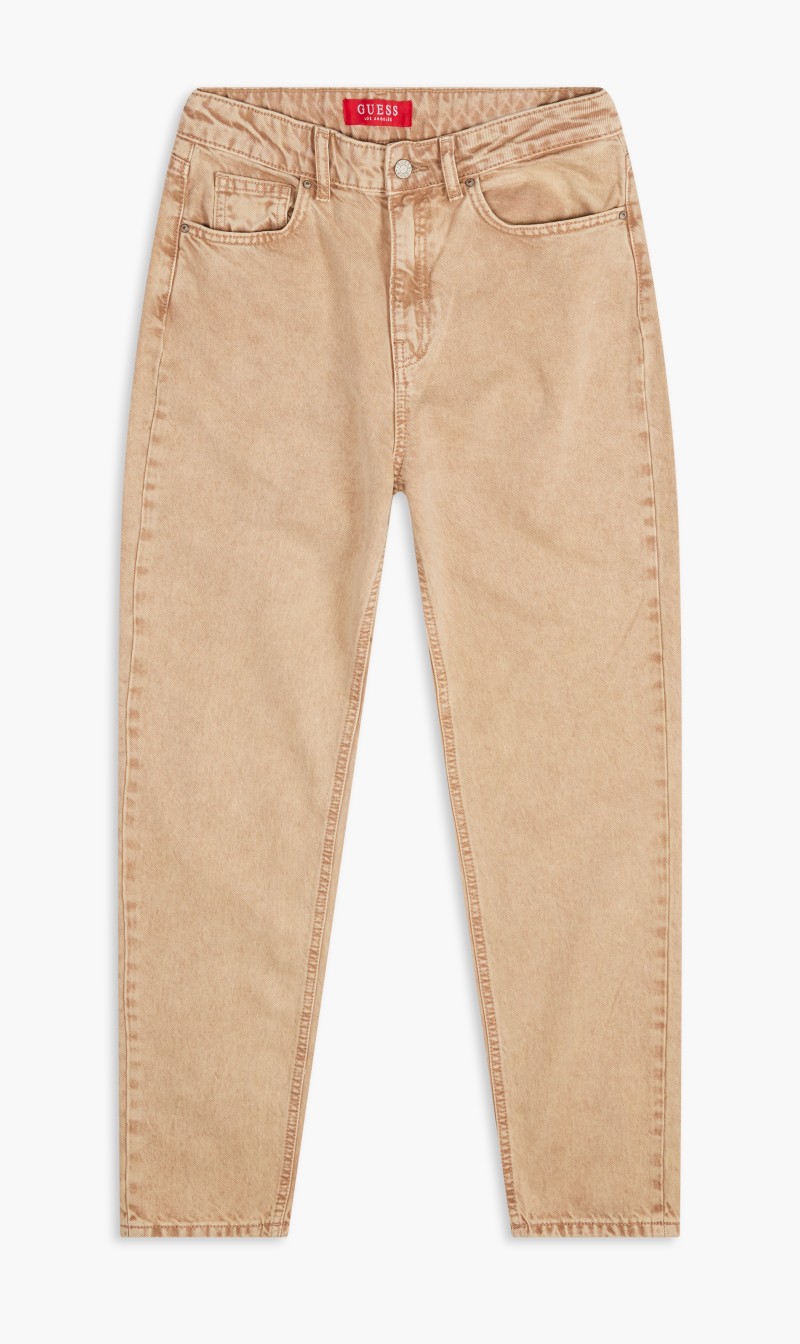 

High Rise Tapered Iris Jeans, Beige