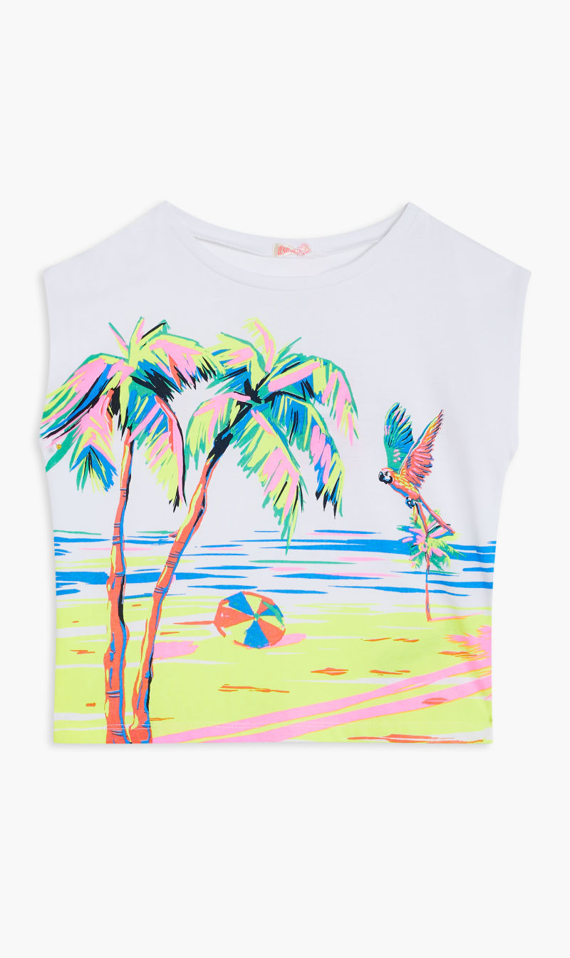 

Billieblush White Short Sleeves Tee-shirt for Girls | The Deal Outlet