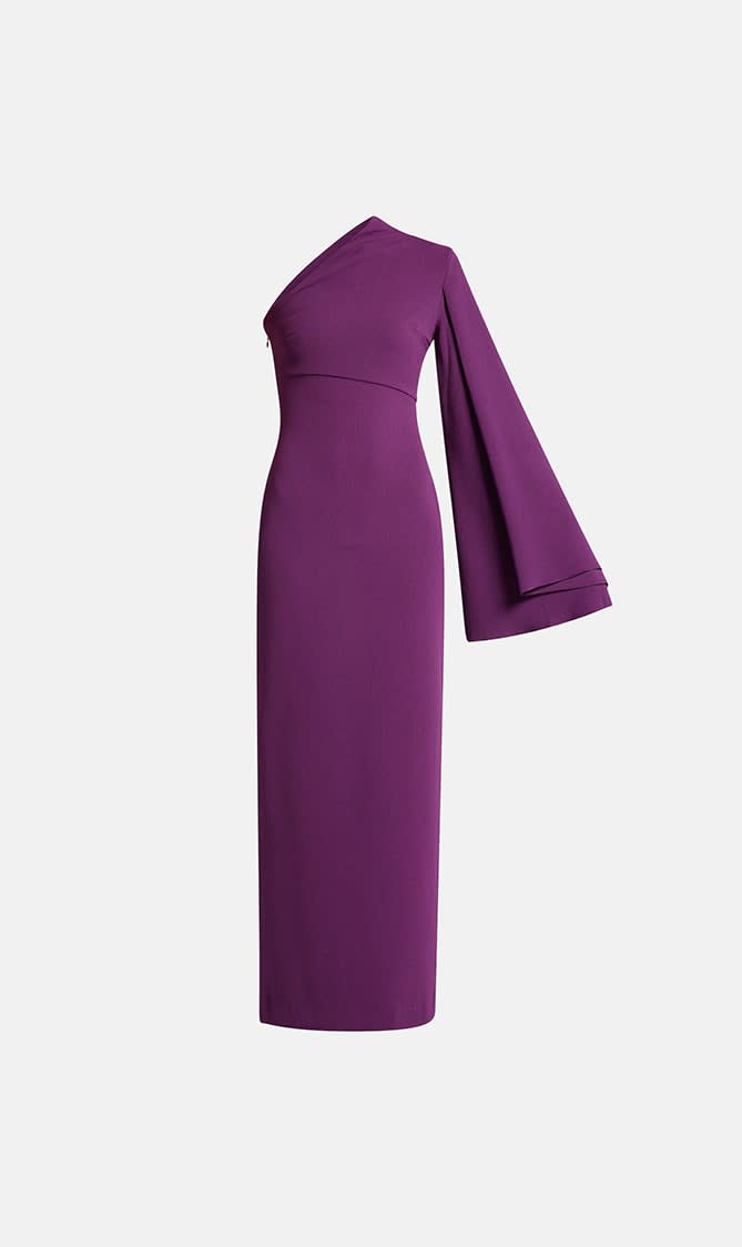 

Solace London Purple Elisa Maxi Dress for Women | The Deal Outlet
