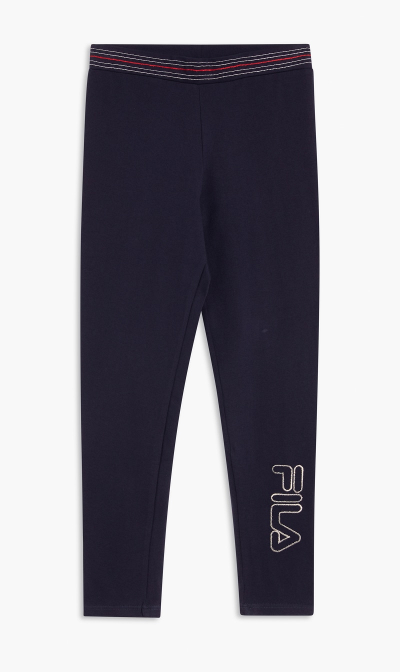 

Stitched Pattern Legging, Blue