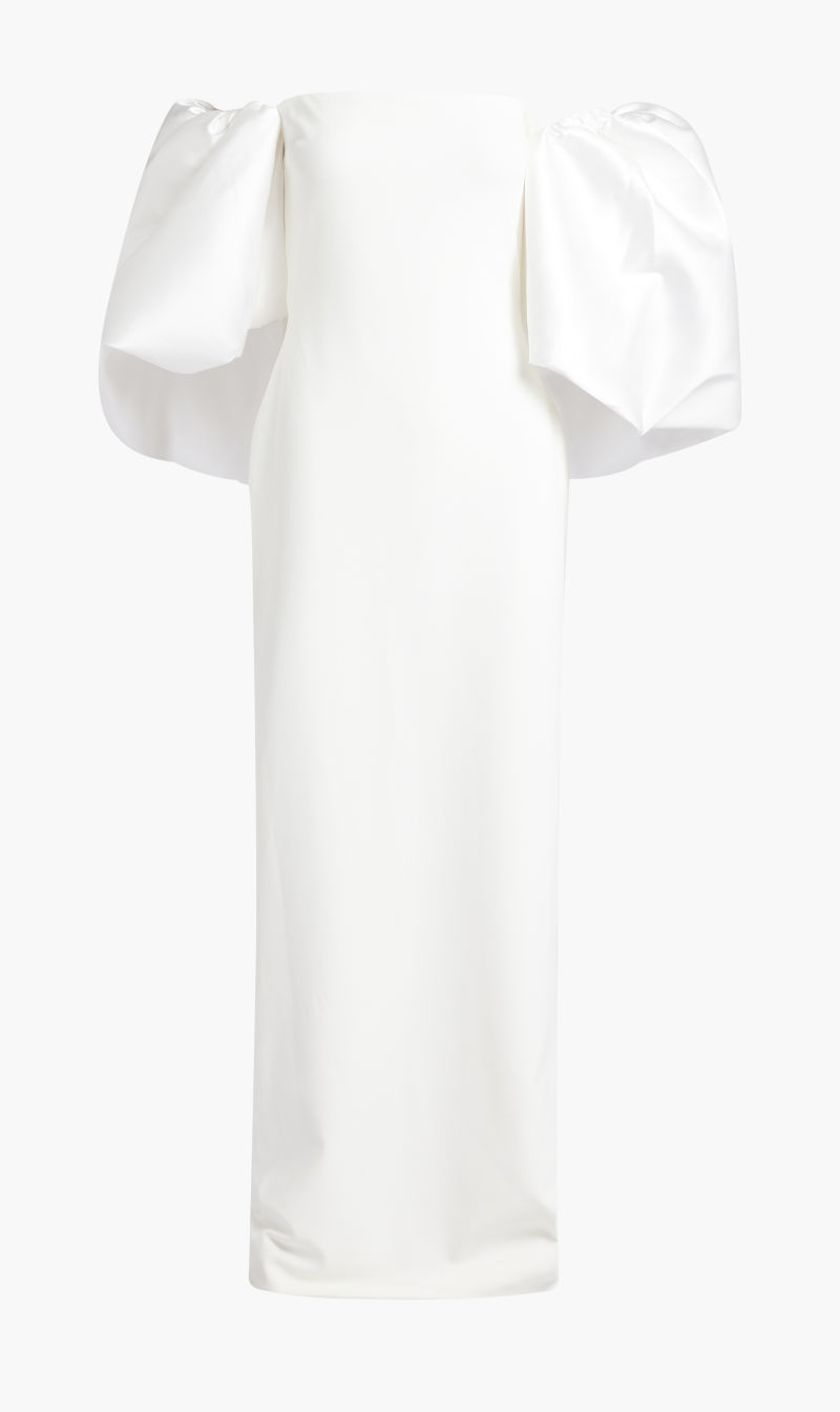 

Solace London White Pia Maxi Dress for Women | The Deal Outlet