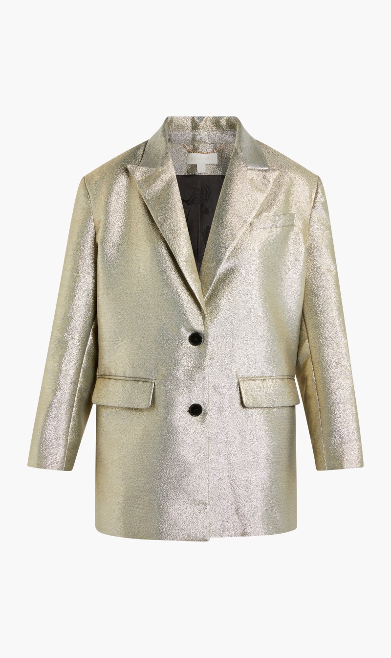 

Ronny Kobo Silver Morgan Blazer for Women | The Deal Outlet
