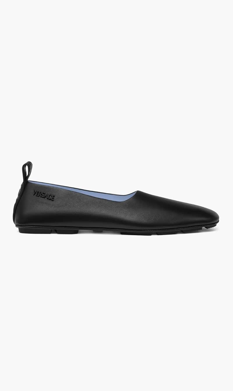 

Versace Black Calf Leather Loafers for Men | The Deal Outlet