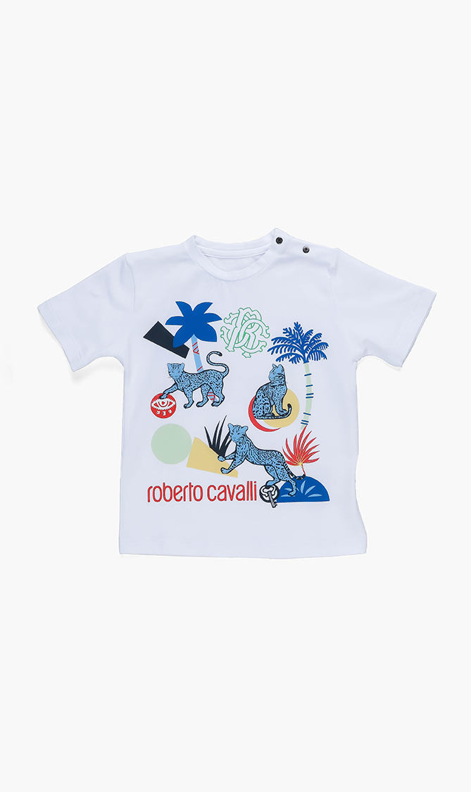 

Roberto Cavalli Tigers Print Jersey T-shirt