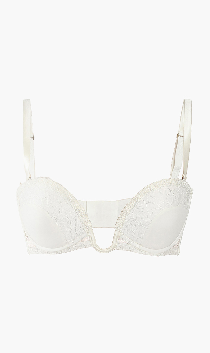 

Lace Underwire Bra, White