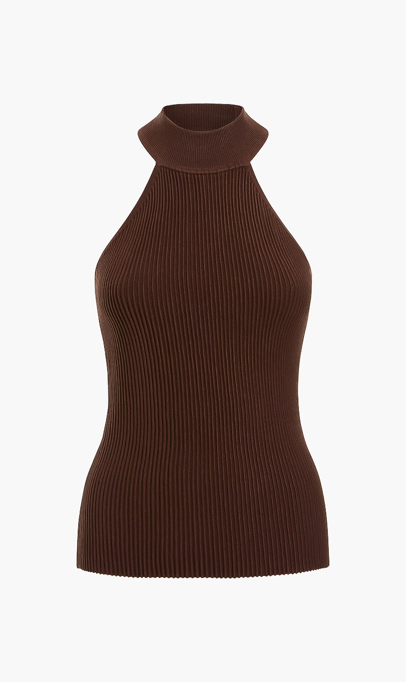 

Ottoman Tank Top, Brown