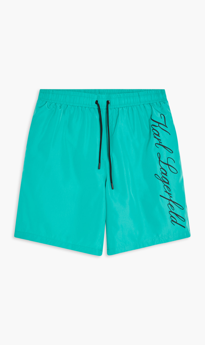 

Karl Lagerfeld Green Hotel Karl Long Boardshorts for Men | The Deal Outlet
