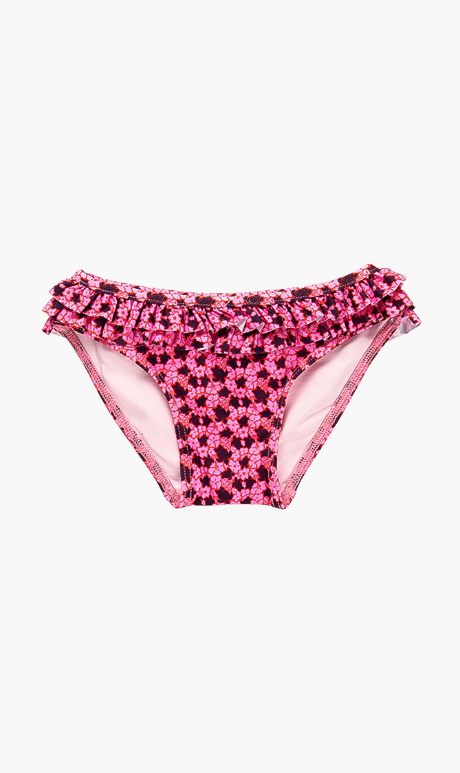 

Gicoly Turtle Print Bikini Bottom, Pink