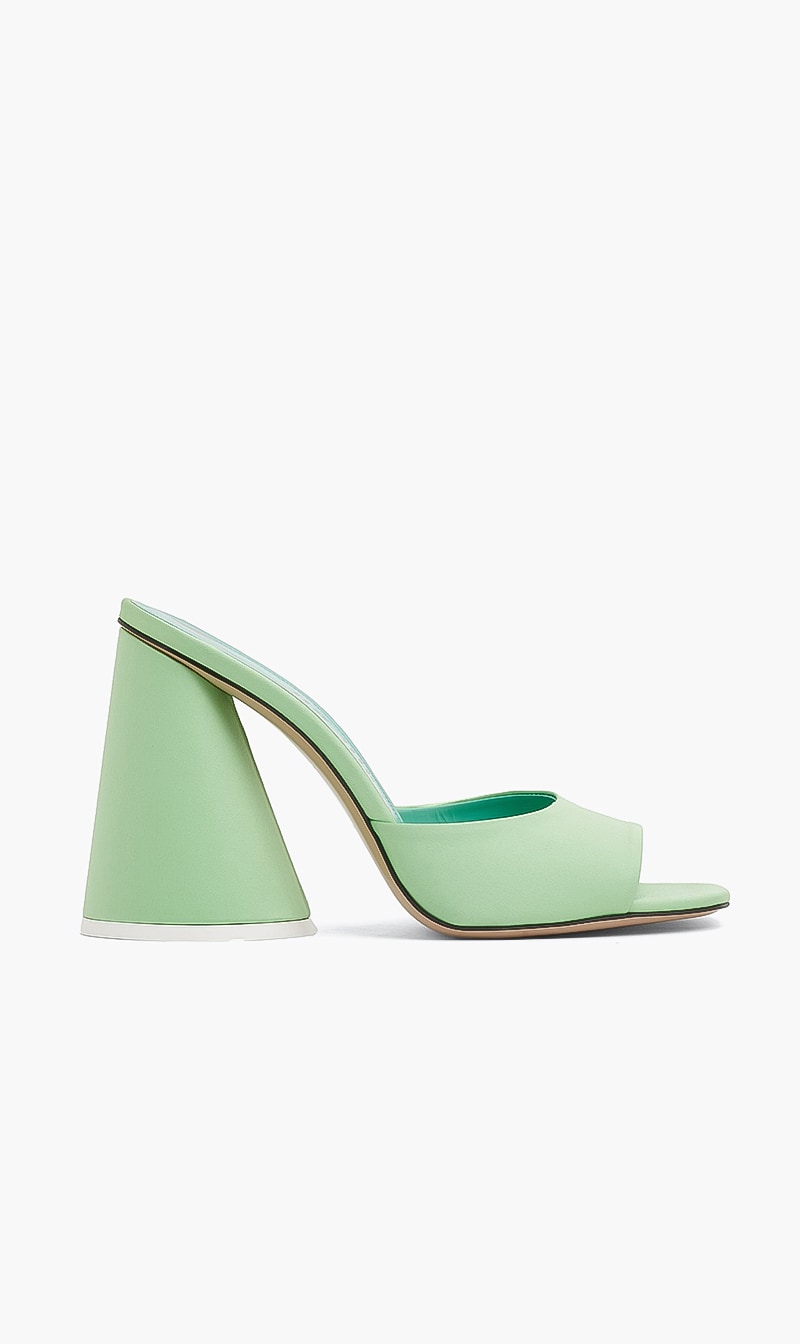 

Attico Green Open Toe Heels for Women | The Deal Outlet