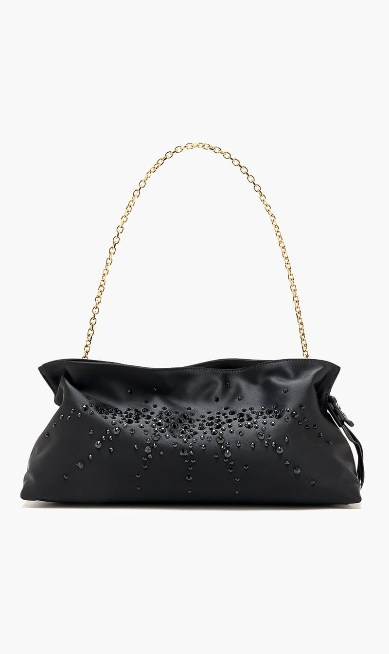 Black Poppy Oversized Clutch for Women