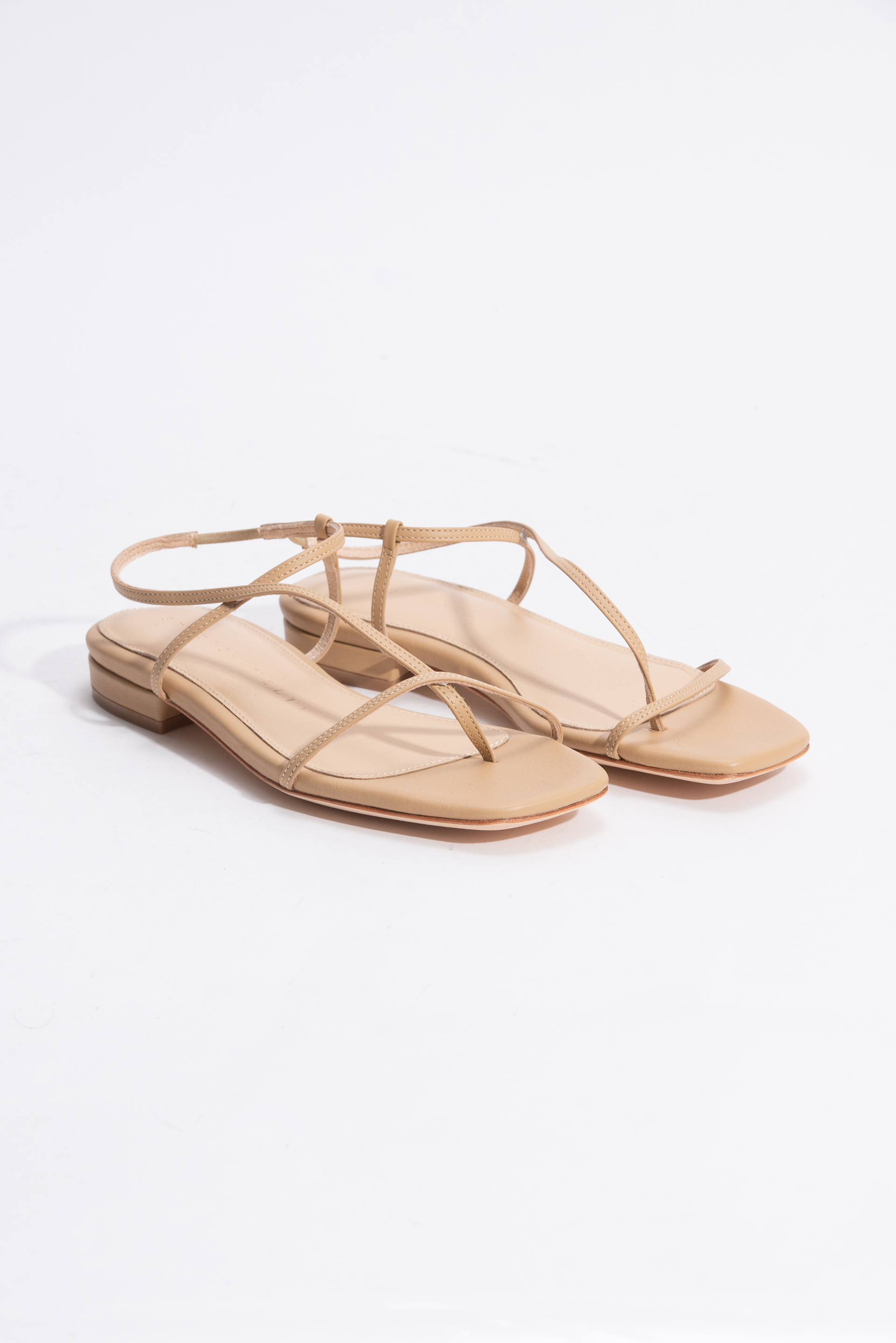 

Studio Amelia Leather Flat Sandals