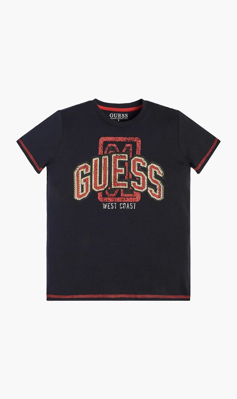 

Guess Blue Ss T-shirt - Organic Cotton 160gsm for Boys | The Deal Outlet