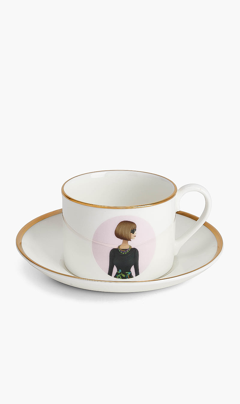 

Who Icons Pink Anna Tea Cup & Saucer | The Deal Outlet