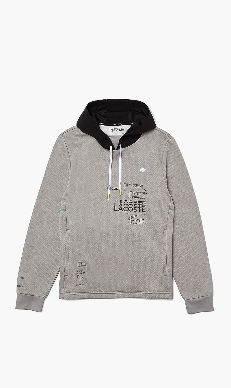 

Lacoste Grey Sport Hood Pullover Jacket for Men | The Deal Outlet