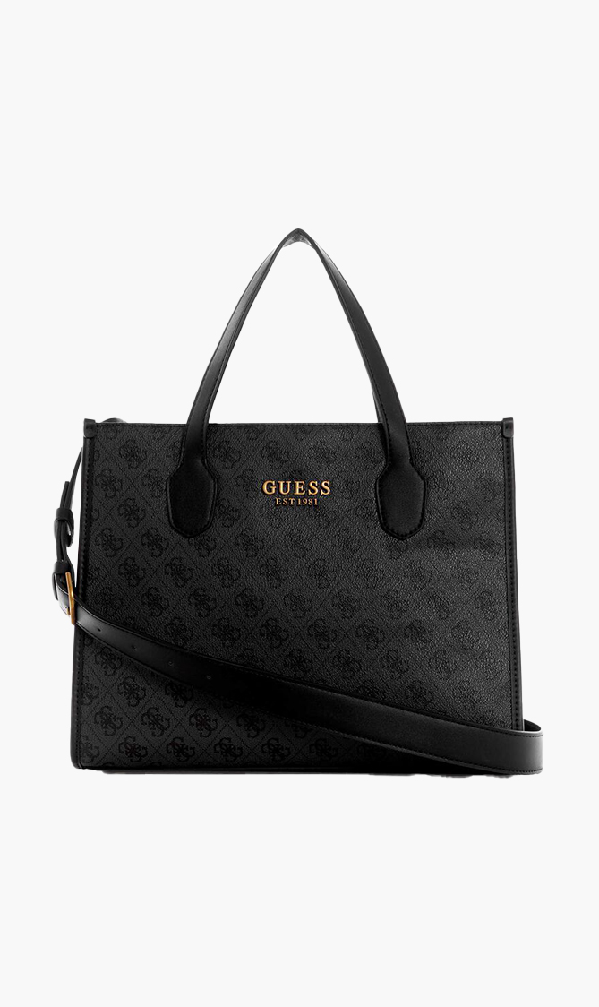 

Guess Grey Silvana Small Tote Bag for Women | The Deal Outlet