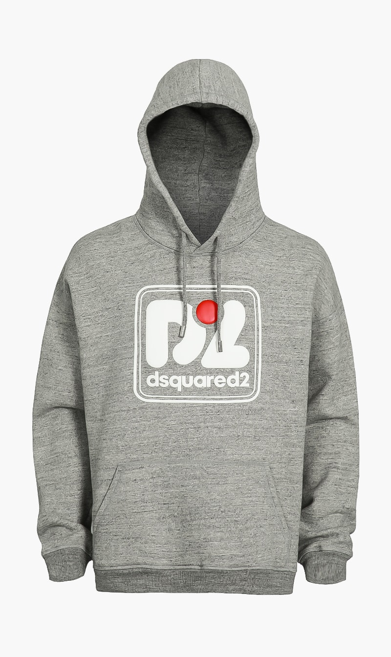 

Logo Print Hoodie, Grey