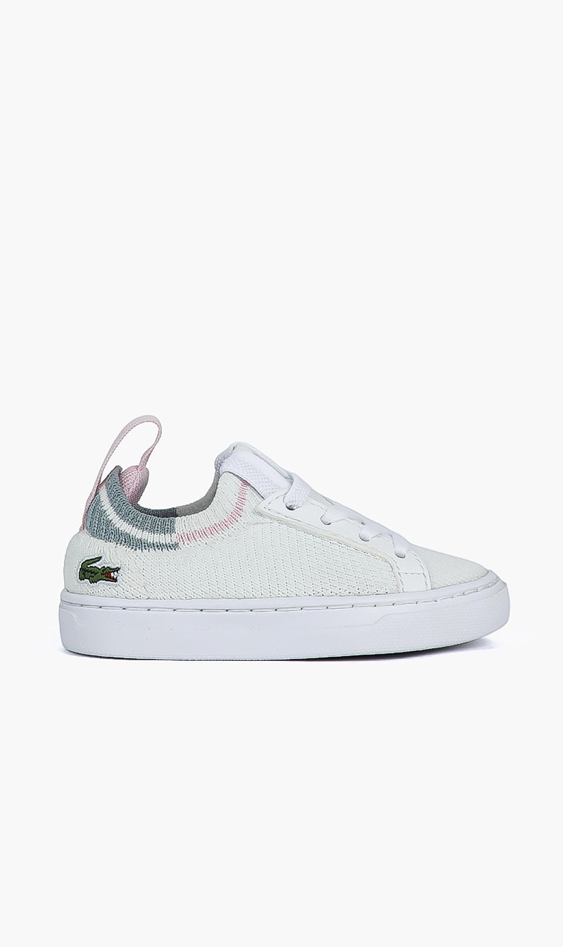 

Lacoste Pink Textile Lace Sneakers for Girls | The Deal Outlet