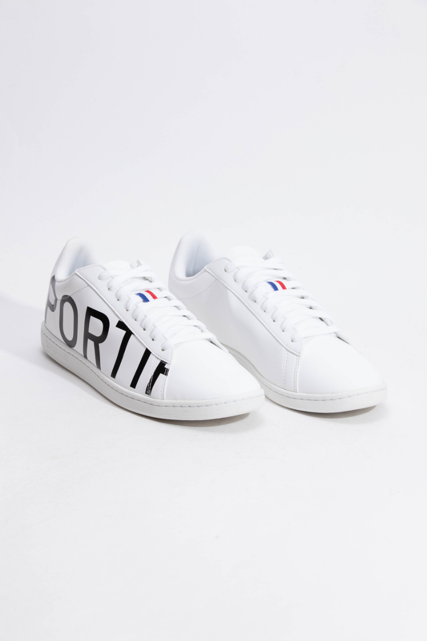 

LE COQ SPORTIF Courtset Big Logo Optical White/black Sneakers