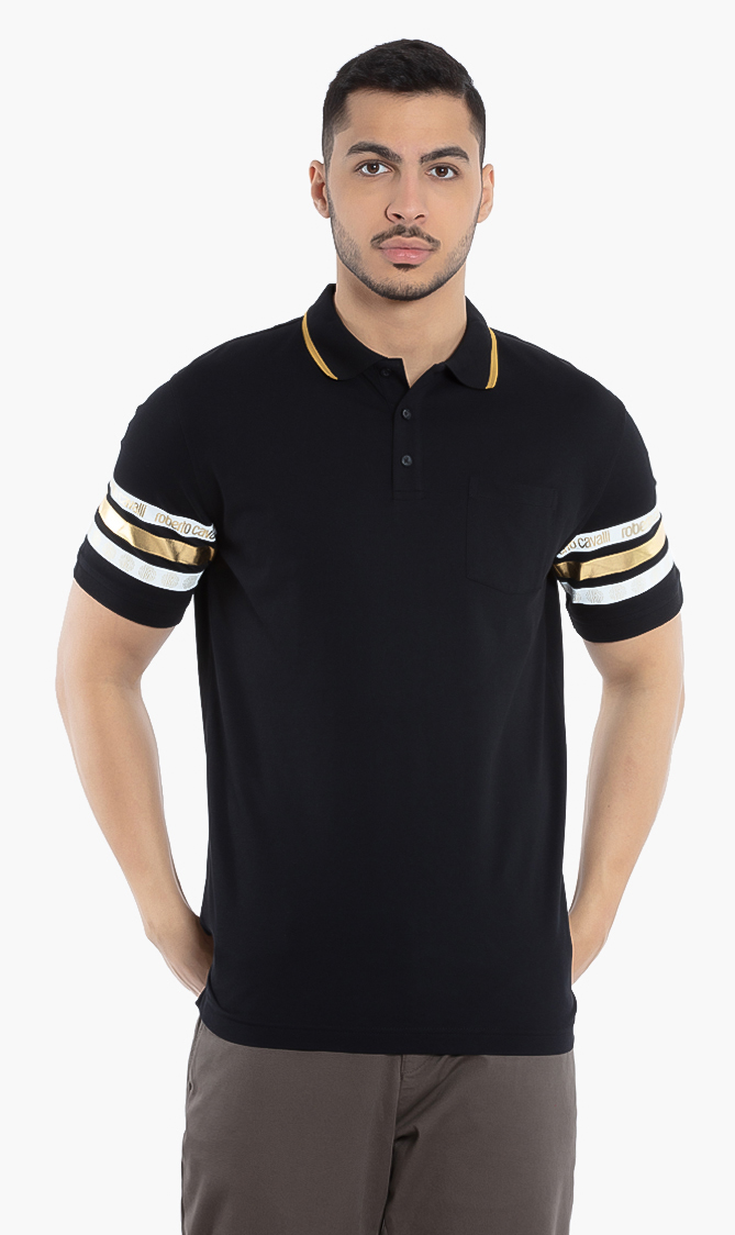 

Roberto Cavalli Logo Tape Polo Shirt