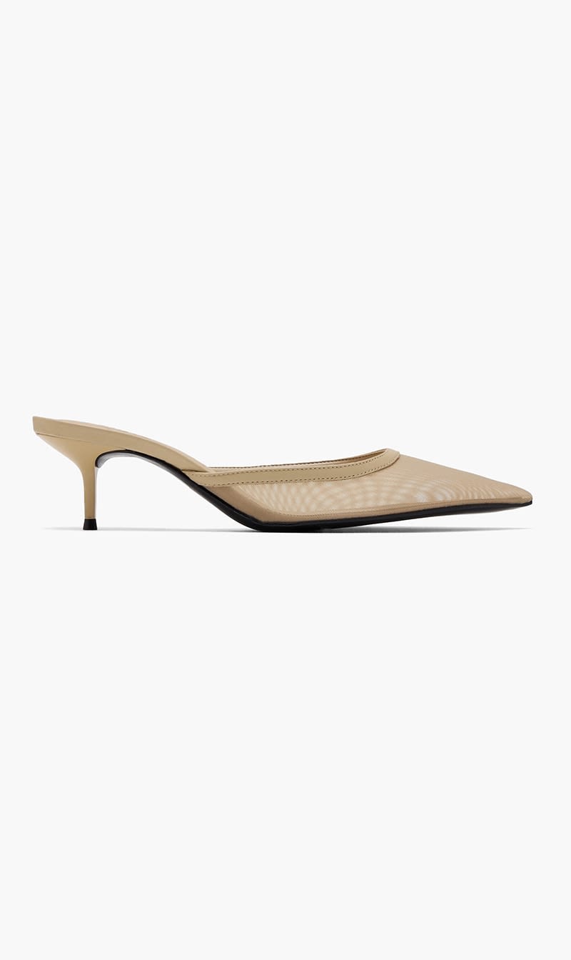 

Schutz Beige Julie Mules for Women | The Deal Outlet