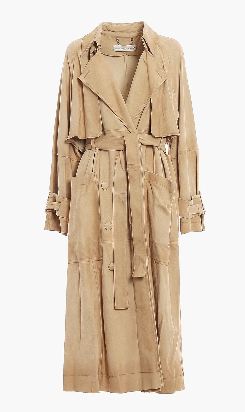 

Suede Trench Coat