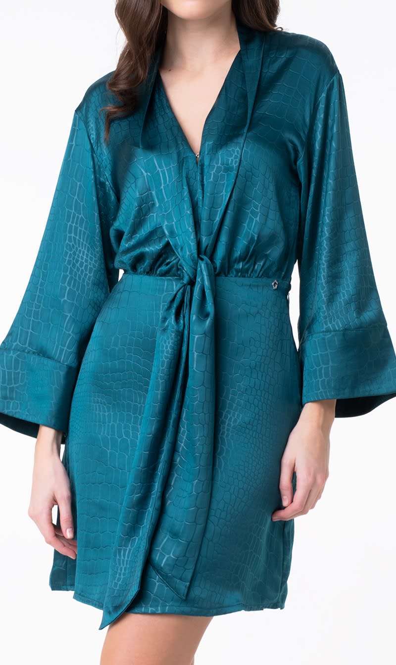 

Guess Green Libera Full Sleeve Dress for Women | The Deal Outlet