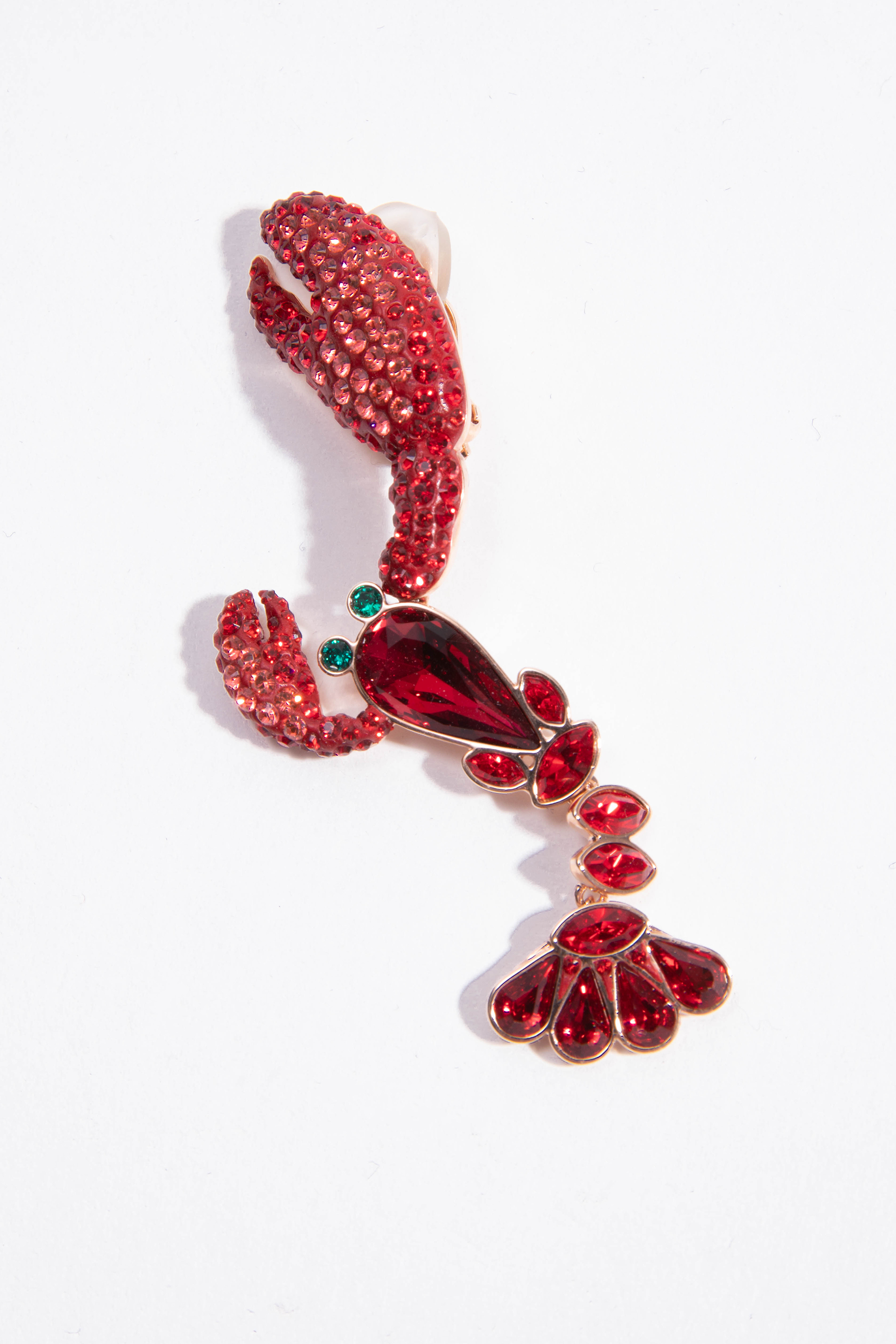 

Swarovski Red Ocean Collection Lobster Single Earring for Women | The Deal Outlet
