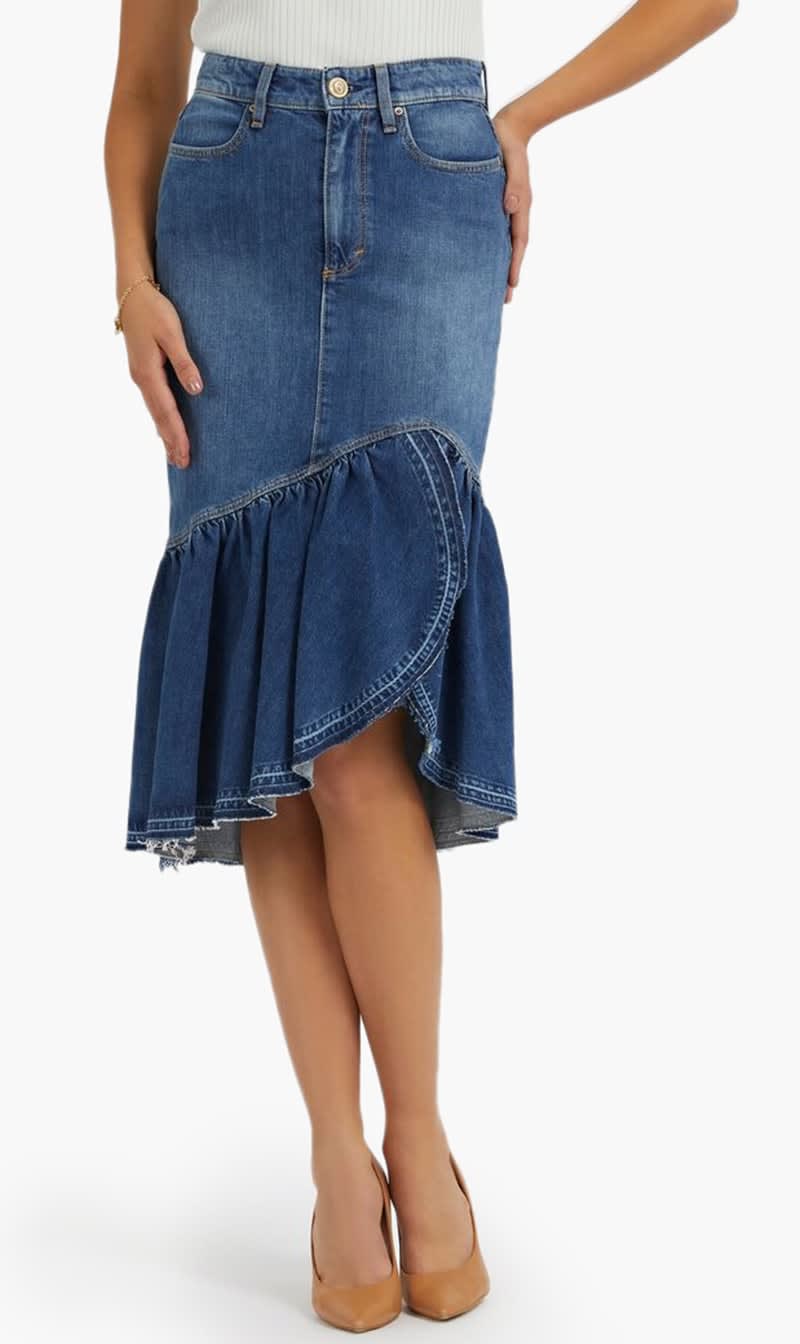

Guess Blue Marinella Skirt for Women | The Deal Outlet