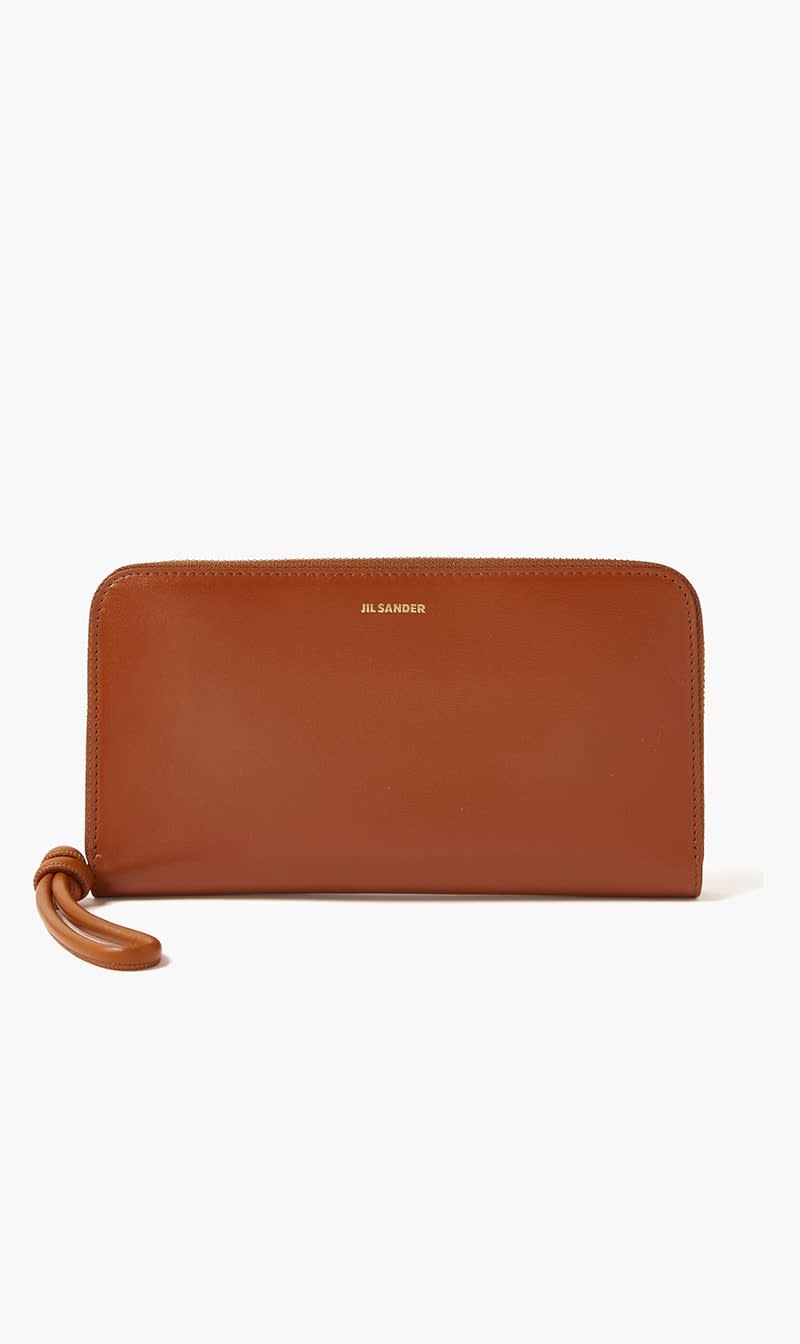 

Jil Sander Beige Zip Around Wallet Md Giro K-palmellato Lux & New Calf Wnappa Lining (oro Js) for Women | The Deal Outlet