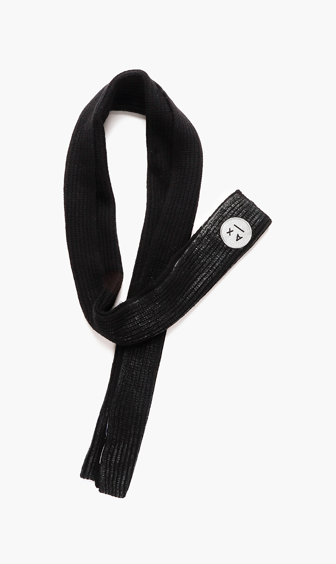 

Patch Woven Scarf, Black
