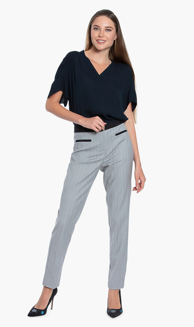 

Karl Lagerfeld Tailored Wool Blend Pants