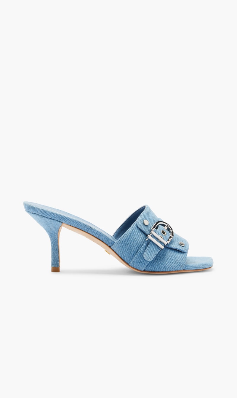 

Stuart Weitzman Beige Maverick 75 Slide for Women | The Deal Outlet