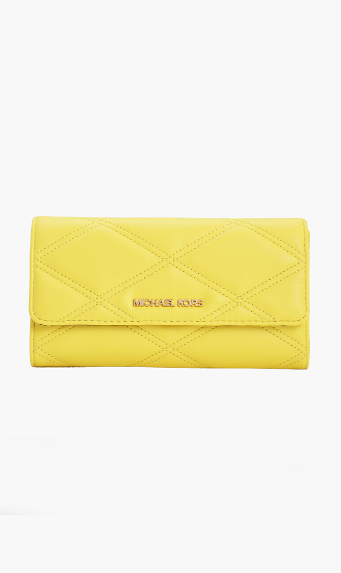 

Jet Set Travel Quilted Long Wallet