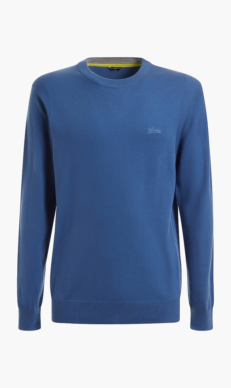 

Plain Solid Sweatshirt, Blue