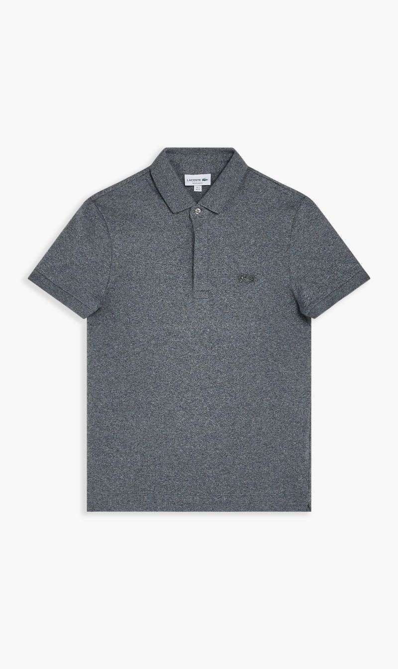 

Lacoste Blue Short Sleeved Ribbed Collar Shirt for Men | The Deal Outlet