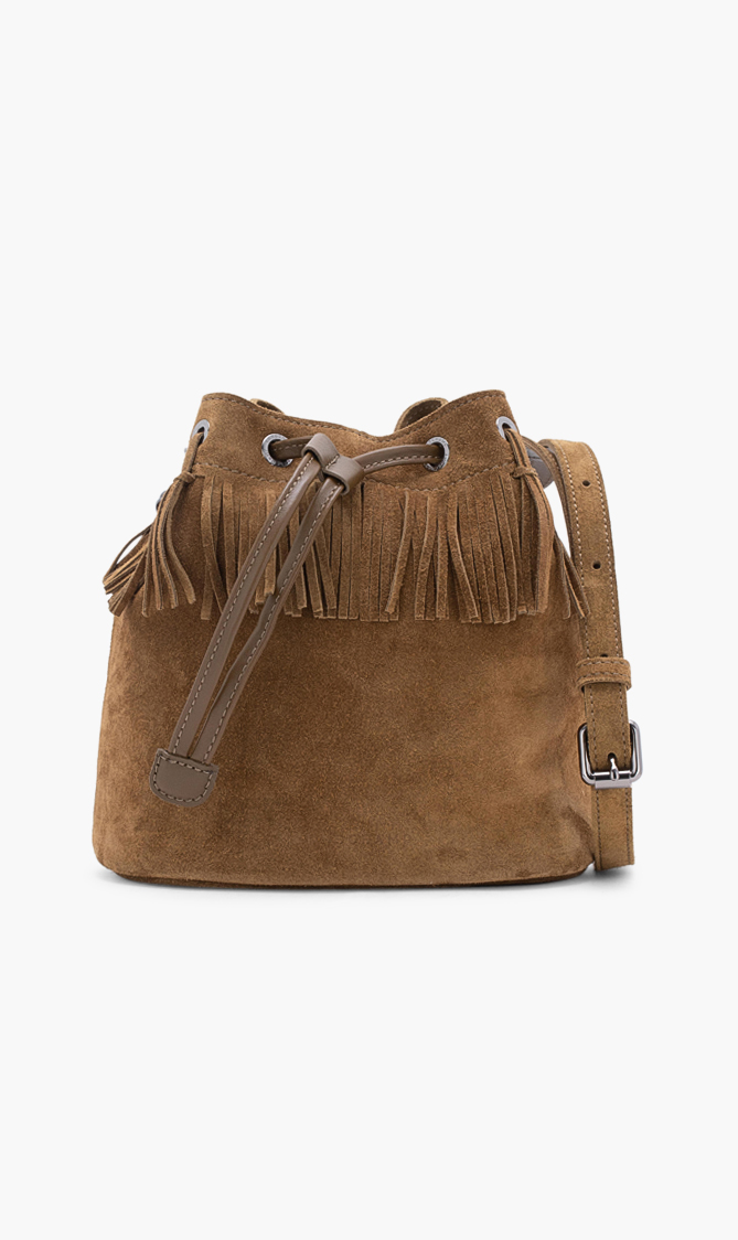 

Longchamp Fringe Bucket Bag