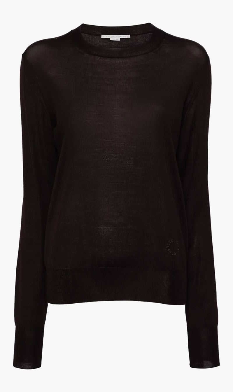 

Stella Mc Cartney Brown Fine Knit Jumper for Women | The Deal Outlet