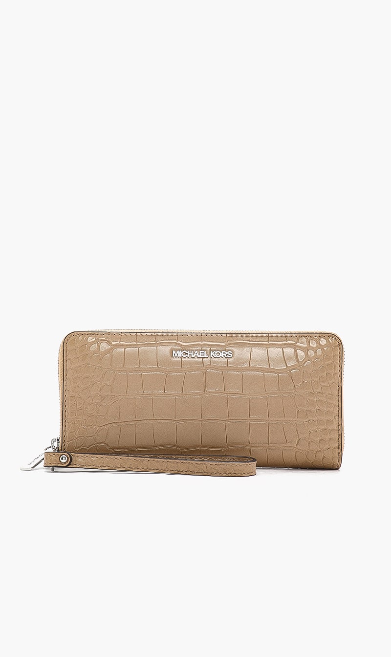 

Michael Kors Brown Jet Set Travel Wallet for Women | The Deal Outlet