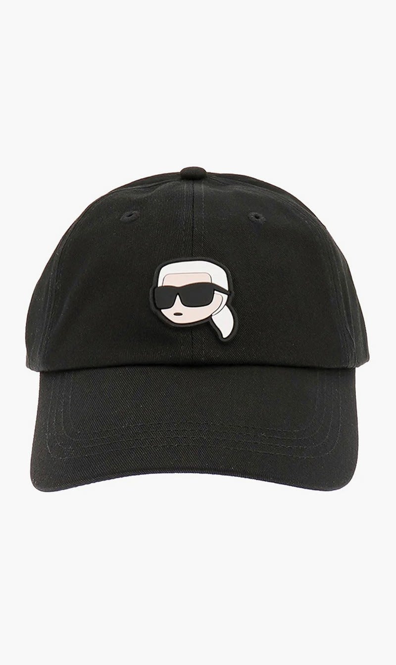 

Karl Lagerfeld Black Karl Lagerfeld K/ikonik 20 Logo Patch Baseball Cap for Women | The Deal Outlet
