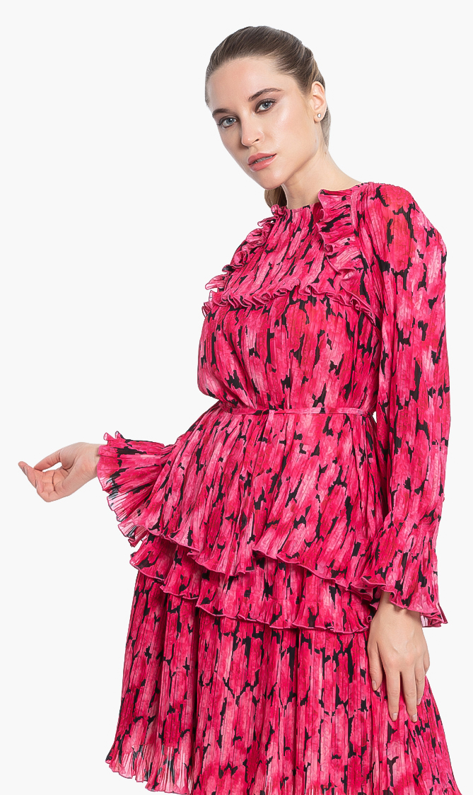 

Kenzo Pleated Floral Top