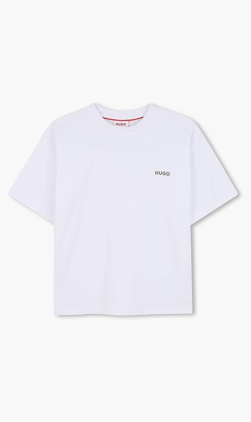 

Hugo White Logo T Shirt for Boys | The Deal Outlet