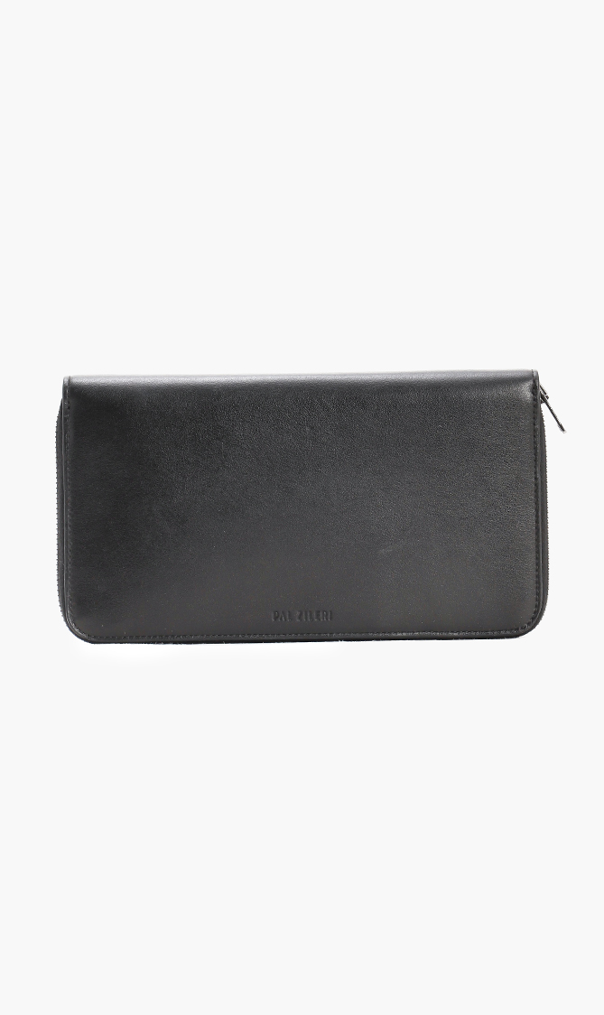 

Pal Zileri Leather Zip Around Long Wallet