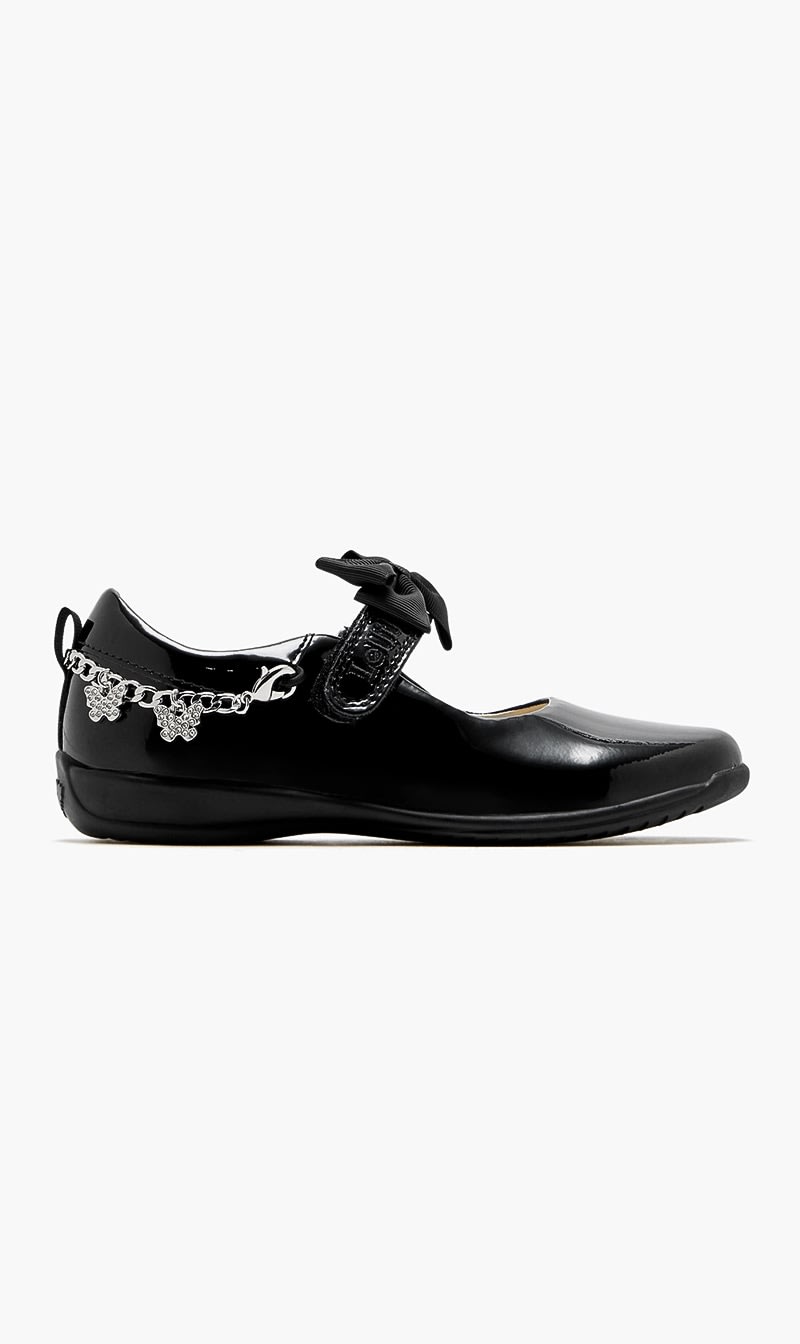 Lelli Kelly Black Fizzy School Shoes for Girls