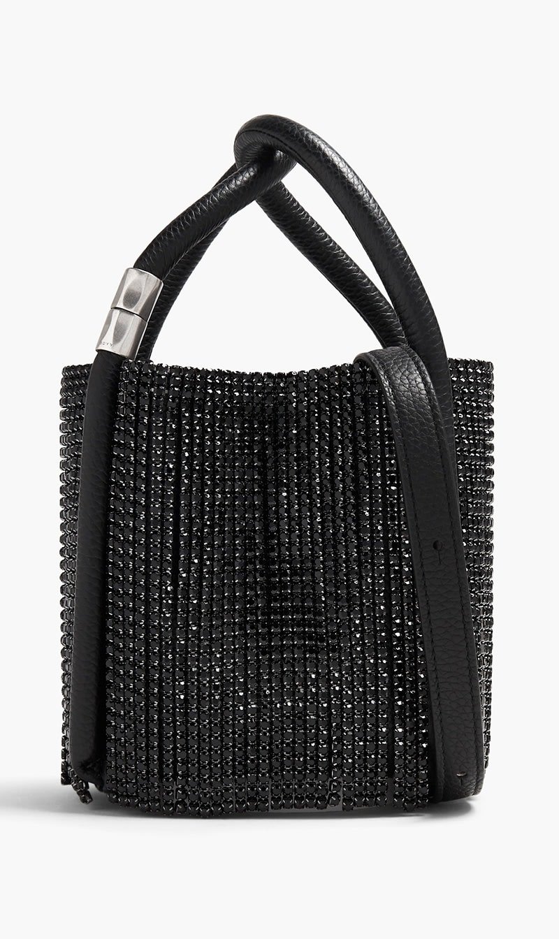 

Boyy Black Lotus 12 Crystal Flapper Bag for Women | The Deal Outlet