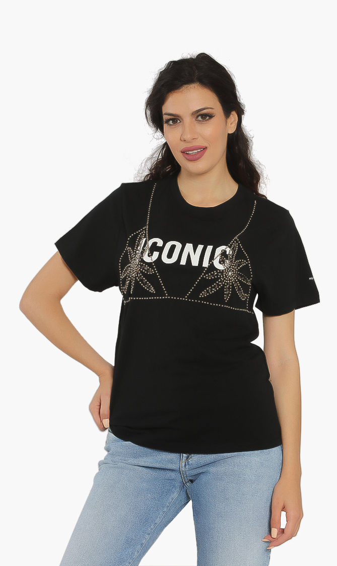 

Replay Studded Iconic Print T-shirt