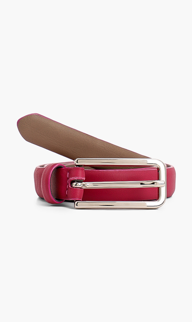 

Classic Leather Belt, Pink