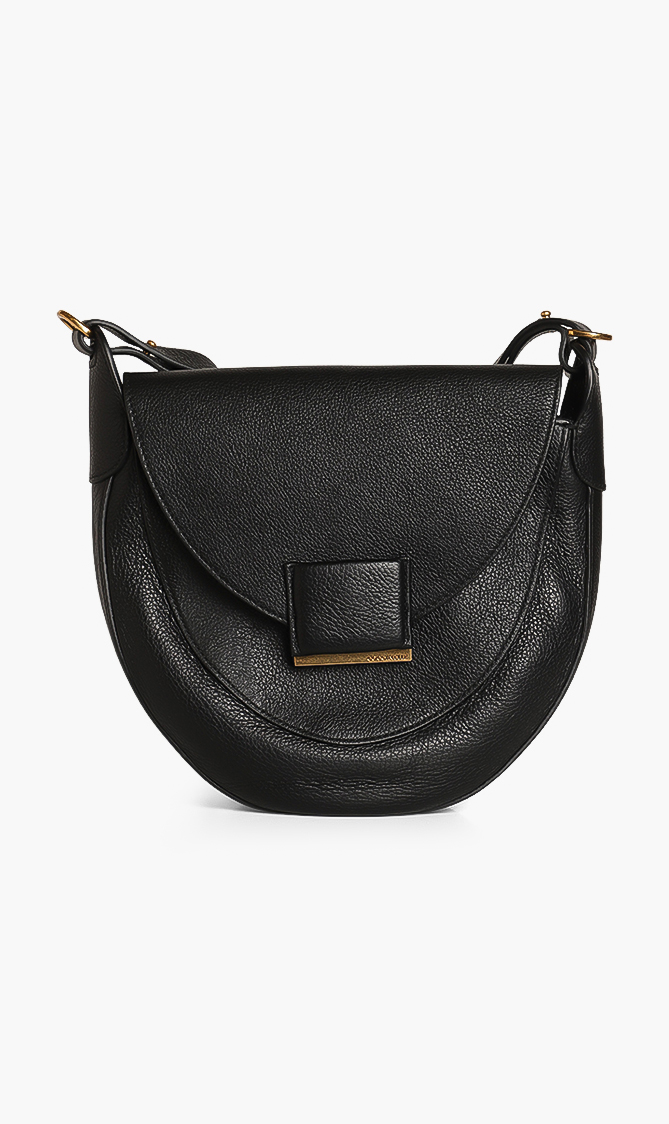 

COCCINELLE Flap Leather Crossbody Bag