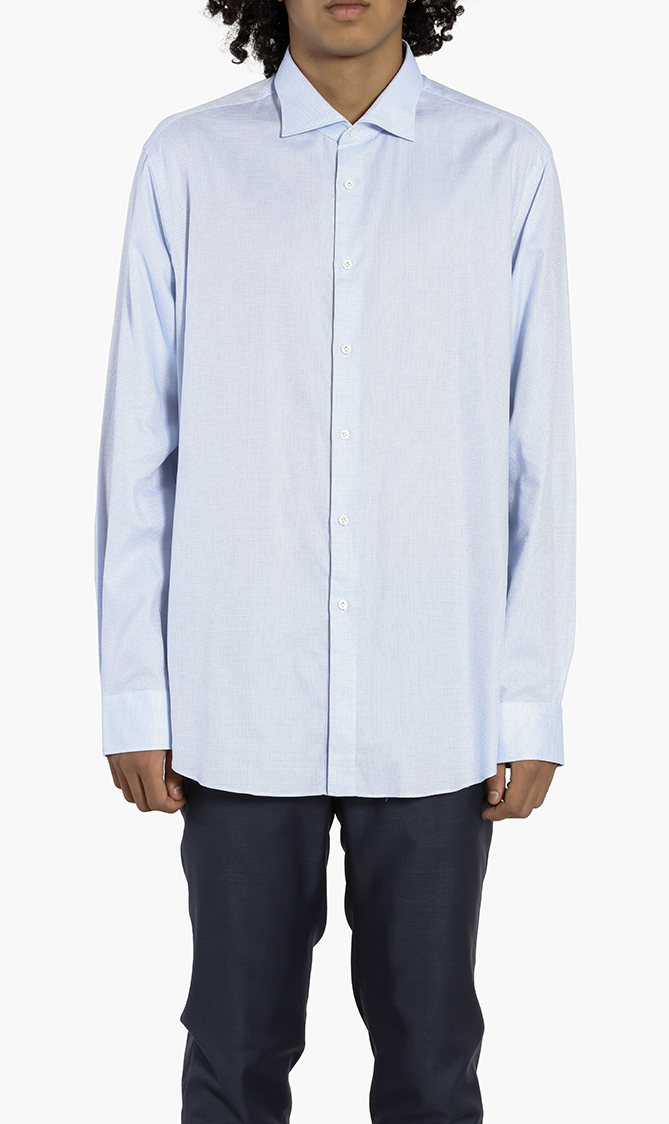 

Regular Fit Woven Long Sleeves Shirt, Blue